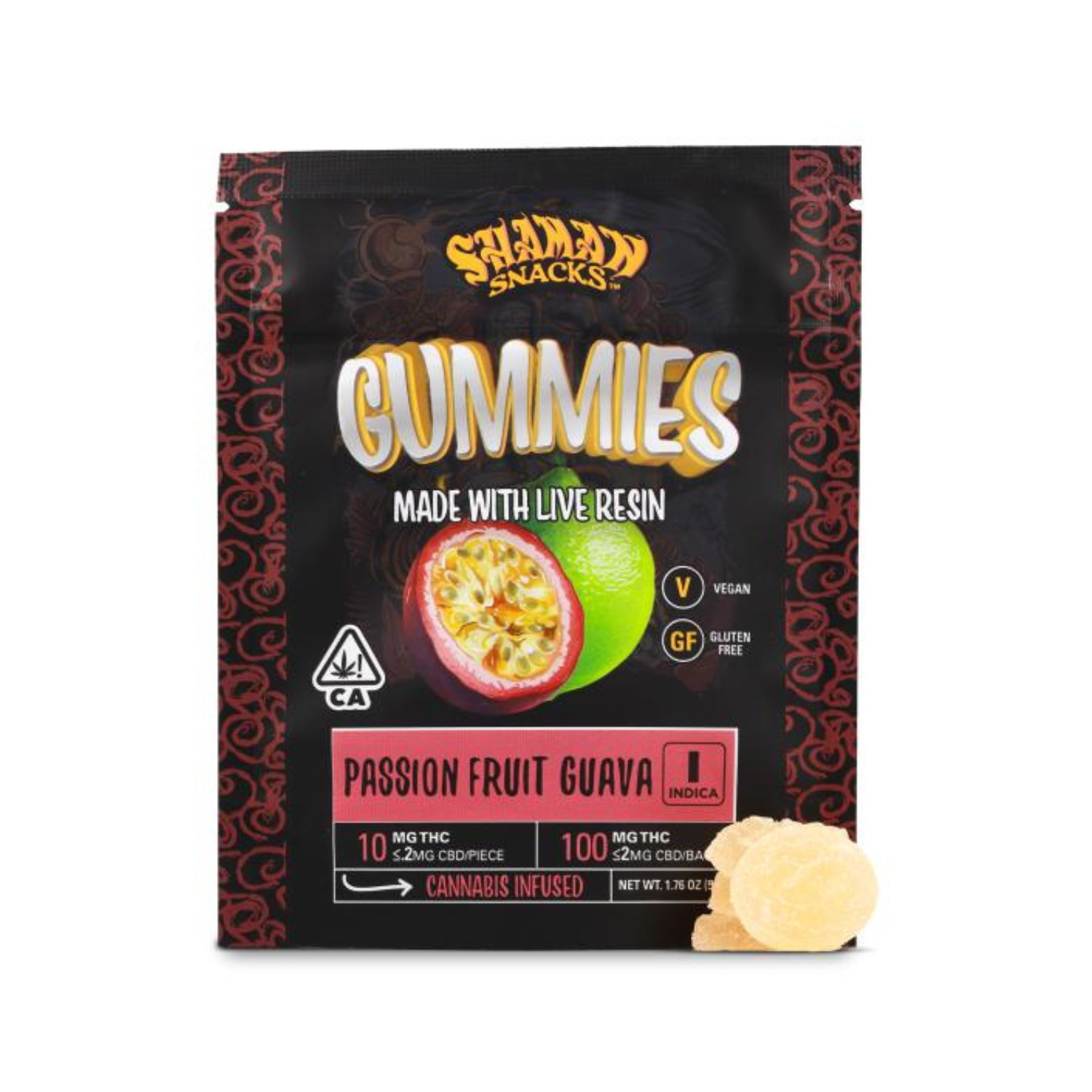 Resin Gummies Passion Fruit Guava