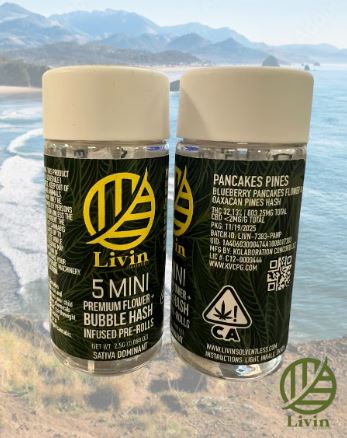 5pk Hash Infused Prerolls  Pancakes Pines