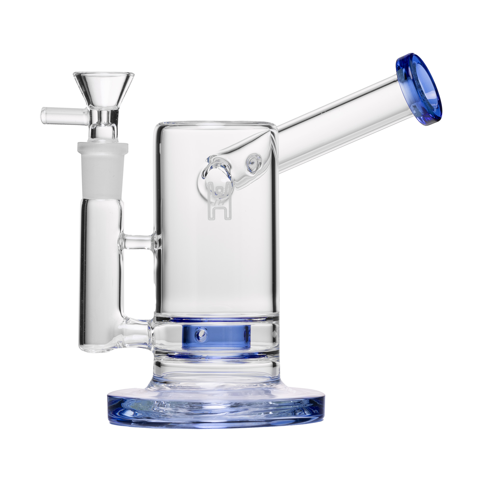 SIDE CAR | BUBBLER CLEAR W/ BLUE ACCENT