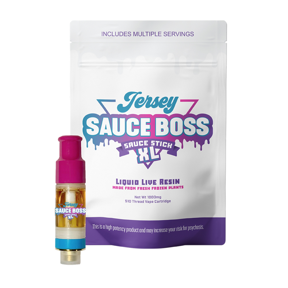 JERSEY SAUCE BOSS - SUPER LEMON HAZE | LIVE RESIN CARTRIDGE - 1 g