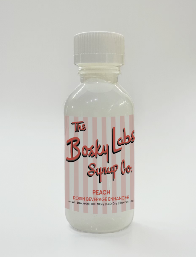 PEACH | HASH ROSIN INFUSED SYRUP - 100 MG