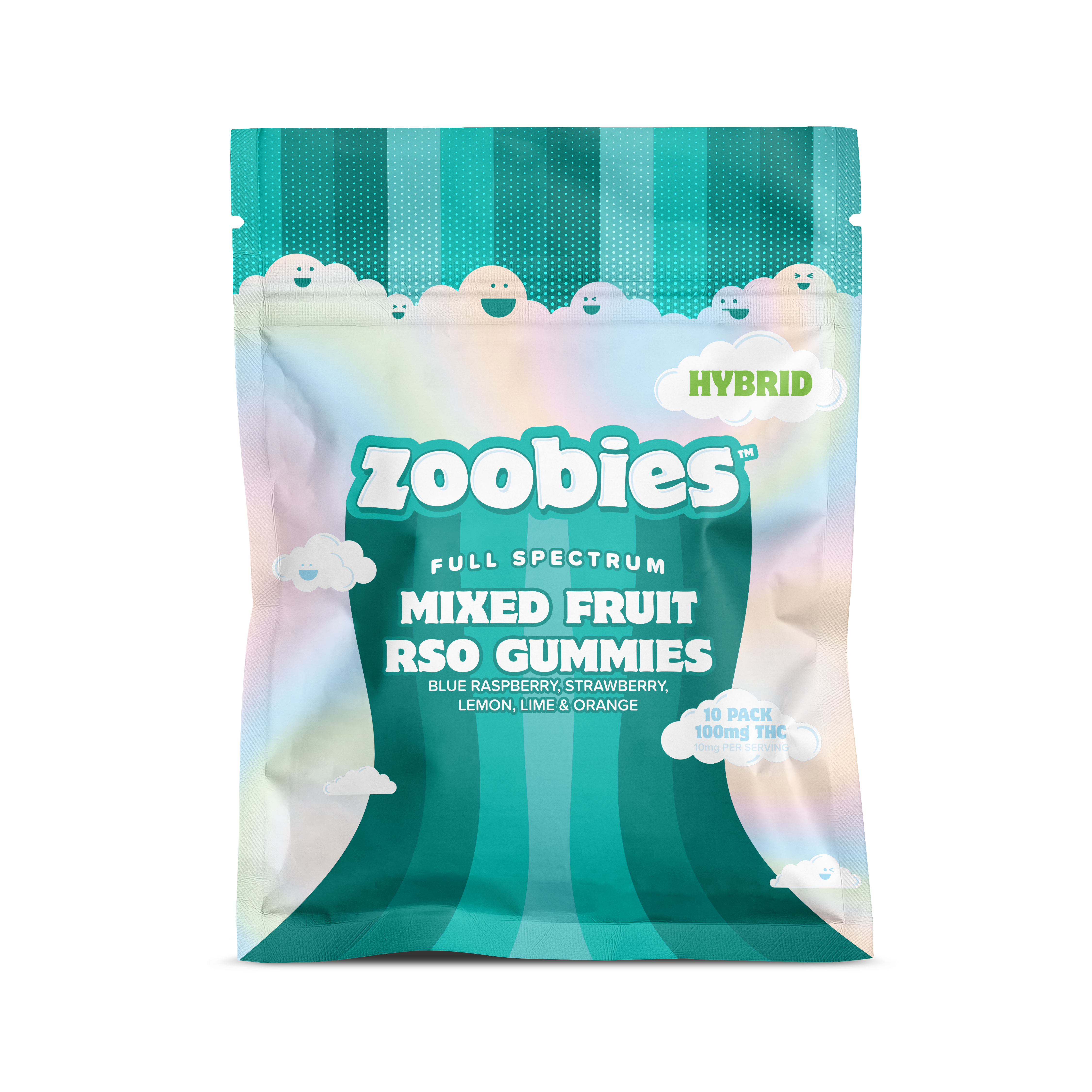 ZOOBIES HYBRID FULL SPECTRUM RSO | MIXED FRUIT GUMMIES - 100 mg