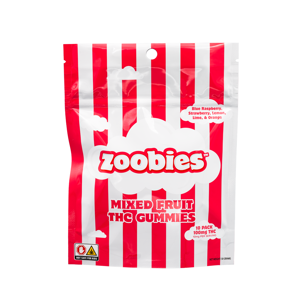 ZOOBIES SATIVA | MIXED FRUIT GUMMIES - 100 mg