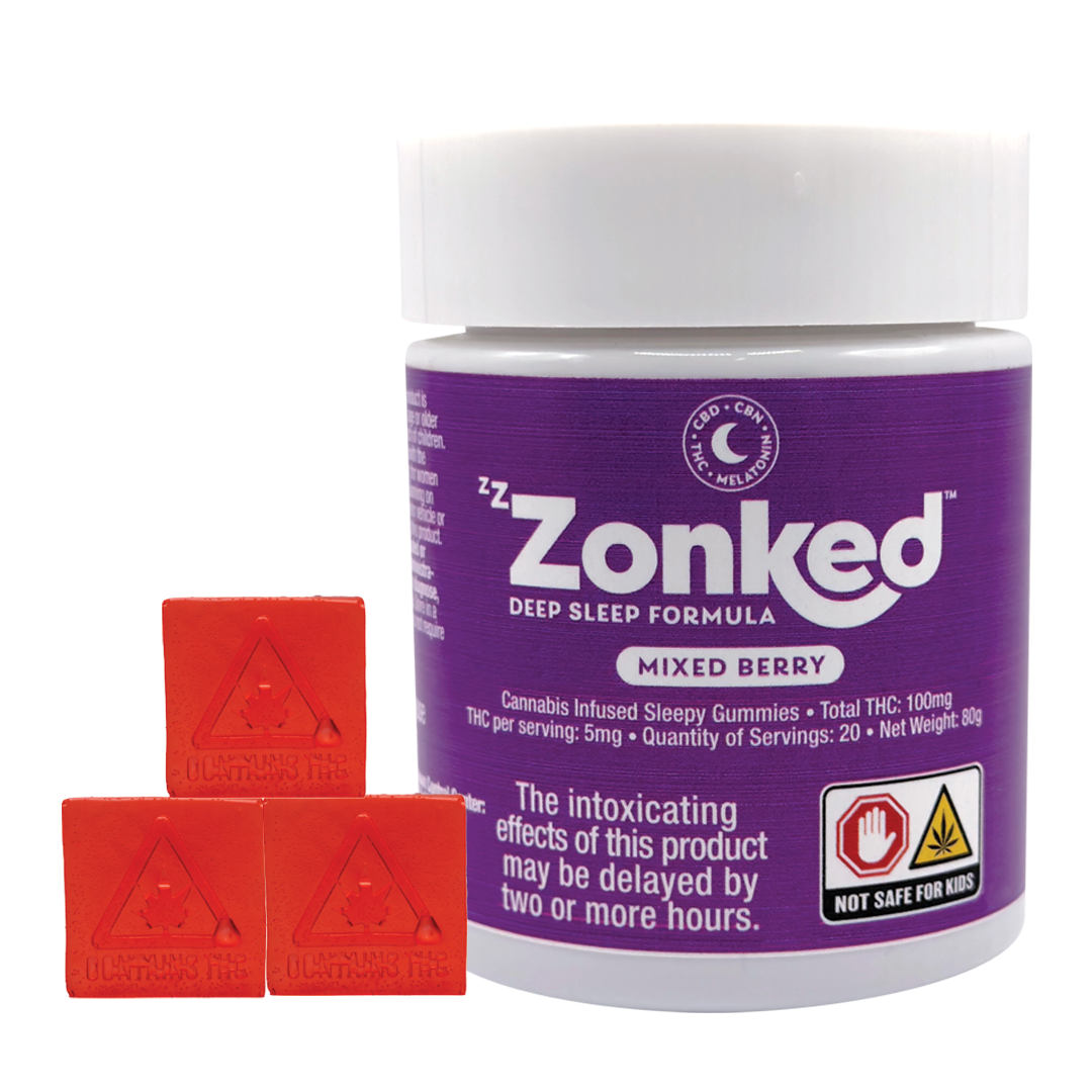 ZZZONKED - SLEEPY MIXED BERRY | GUMMIES 20PC/100MG | Canopy