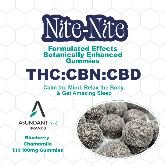 NITE-NITE THC:CBN:CBD 1:1:1 | GUMMIES - 100 MG - 10 PACK