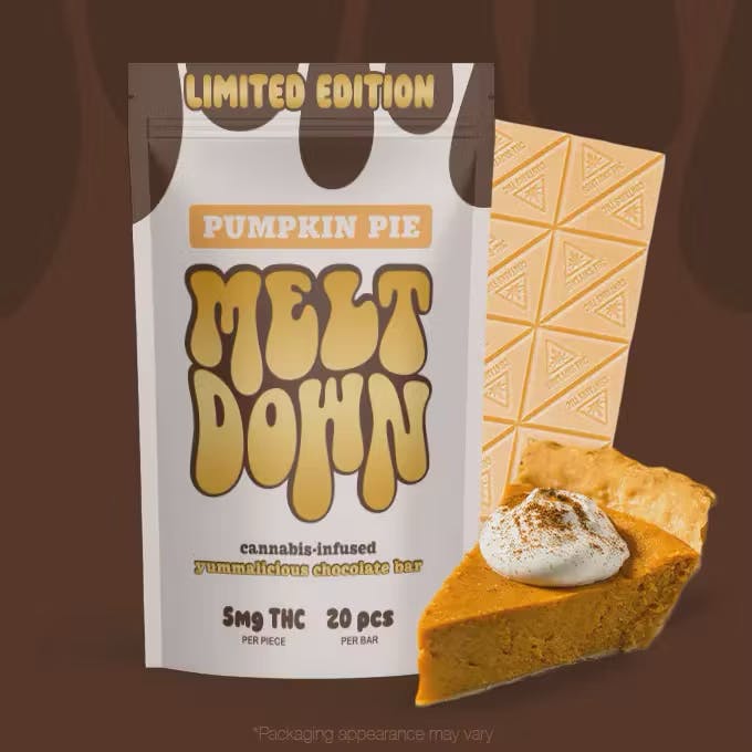 【いちごプレミアム】 KB high voltage 500 MELTDOWN - PUMPKIN PIE | CHOCOLATE BAR - 100 mg | Canopy Crossroad