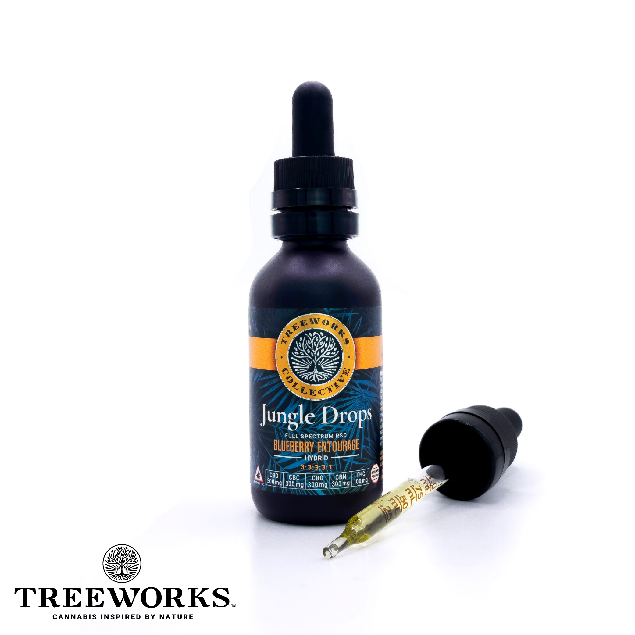 JUNGLE DROPS: BLUEBERRY ENTOURAGE | TINCTURE - 100 MG