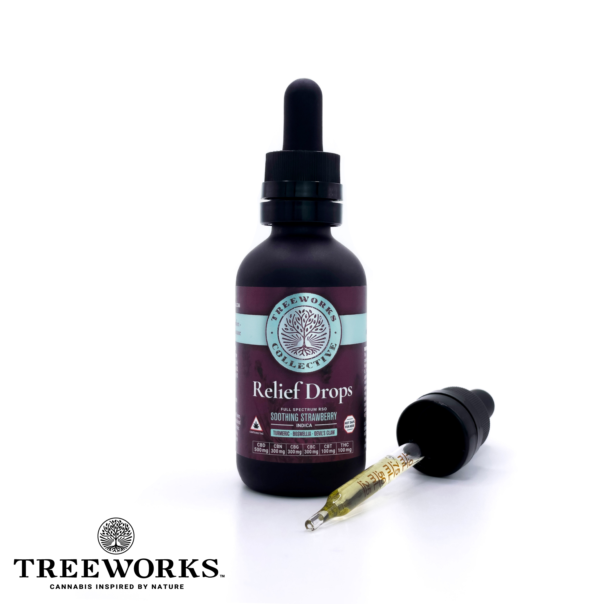 RELIEF DROPS: SOOTHING STRAWBERRY | TINCTURE - 100 MG