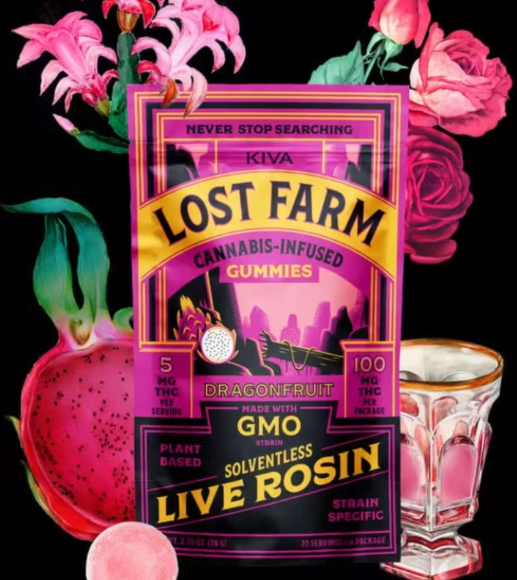 LIVE ROSIN GUMMY | DRAGONFRUIT | 100MG | 10PK