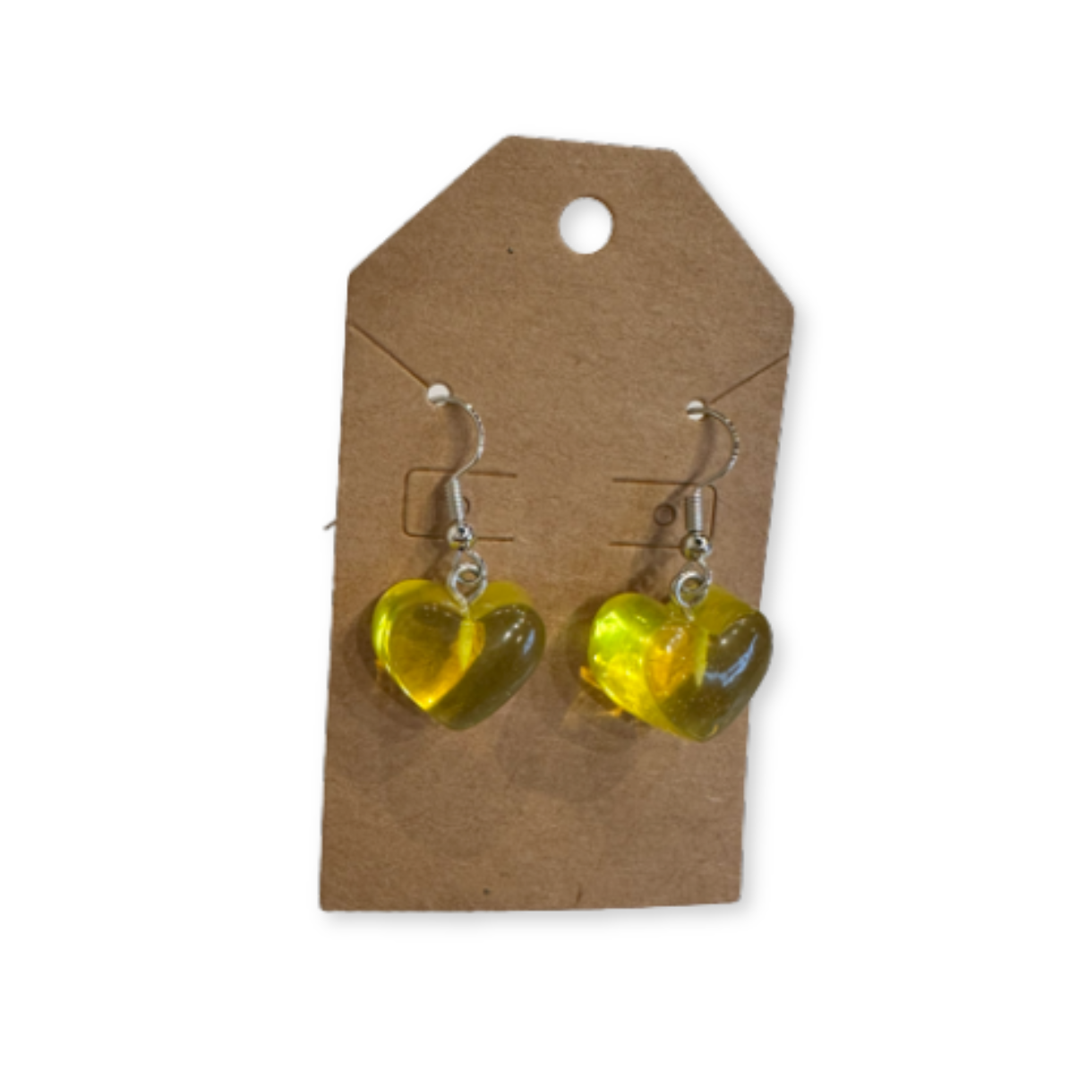 CANDY HEART EARRINGS | YELLOW
