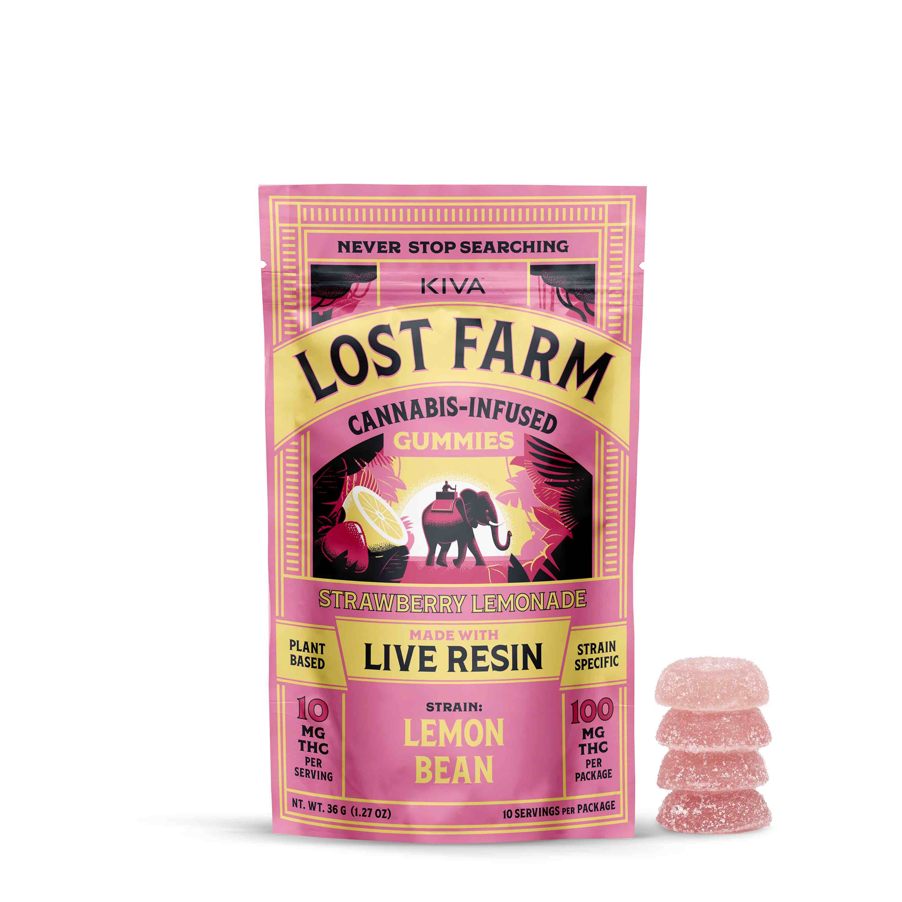 LIVE RESIN GUMMY | STRAWBERRY LEMONADE | 100MG | 10PK