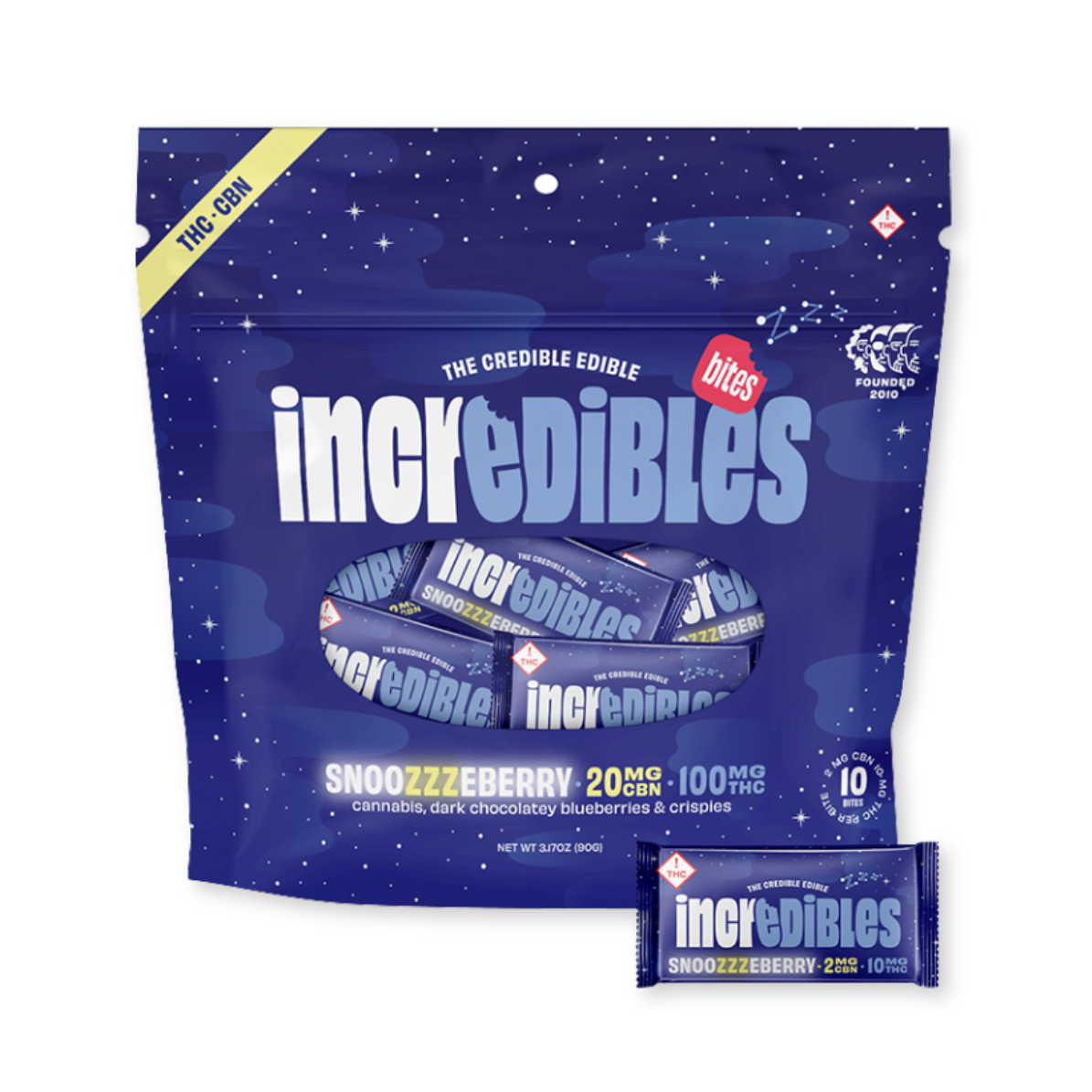 CHOCOLATE BITES | SNOOZZZEBERRY | 5:1 THC:CBN | 10PK