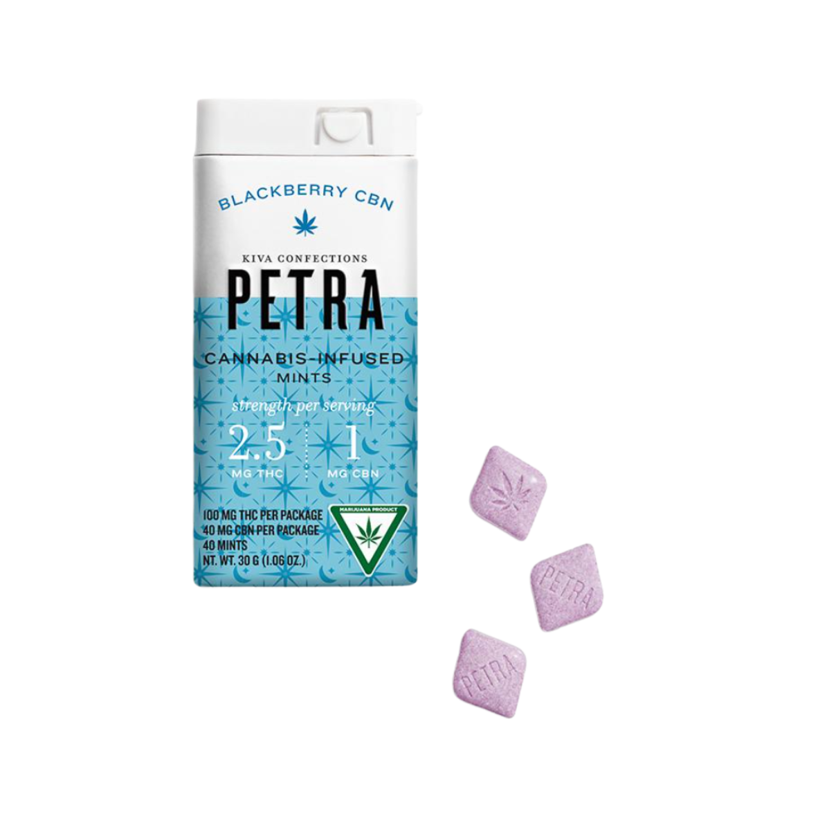 MINTS | BLACKBERRY 2.5:1 | 100MG THC : 40MG CBN | 40PK - 100 mg - 40 Pack
