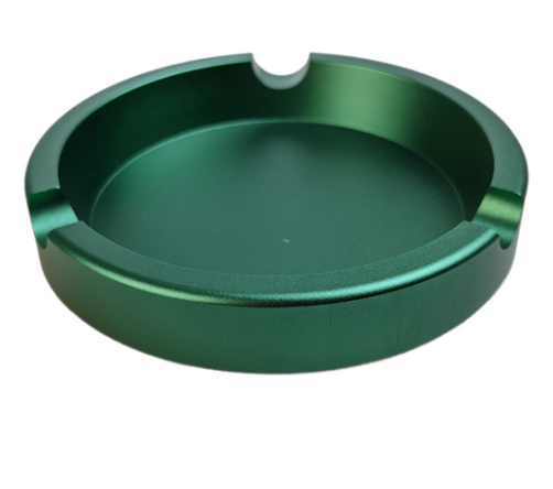 3.5" ALUMINUM ASHTRAY | DARK GREEN