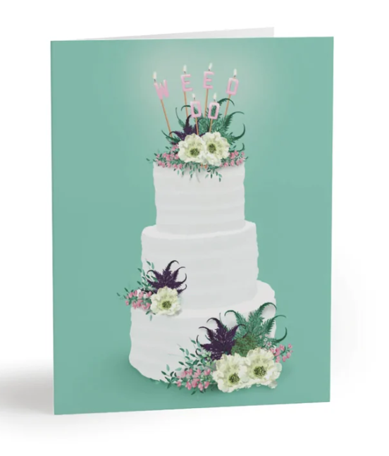 GREETING CARD | WEED DO CAKE