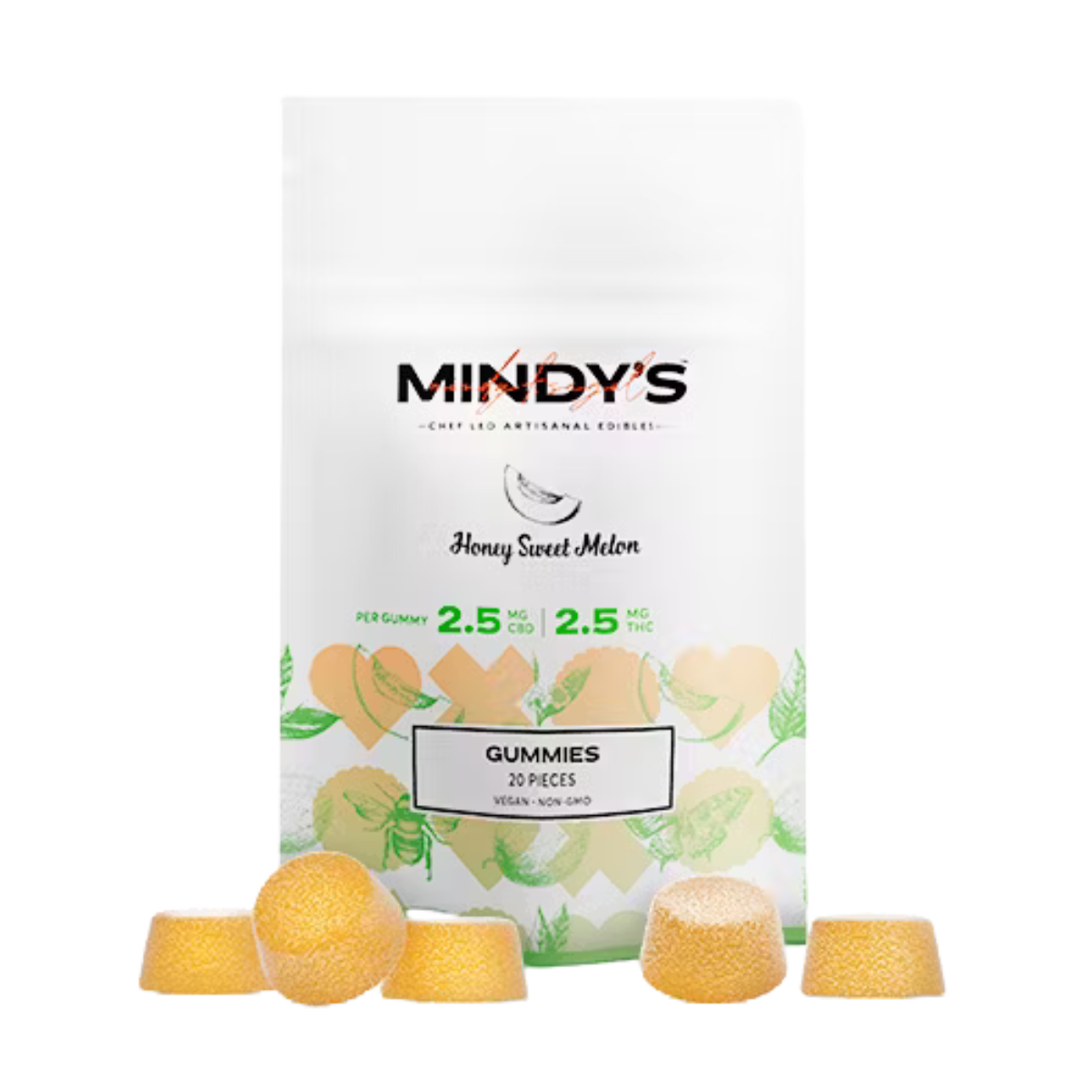 GUMMY | HONEY SWEET MELON 1:1 | 50MG | 20PK