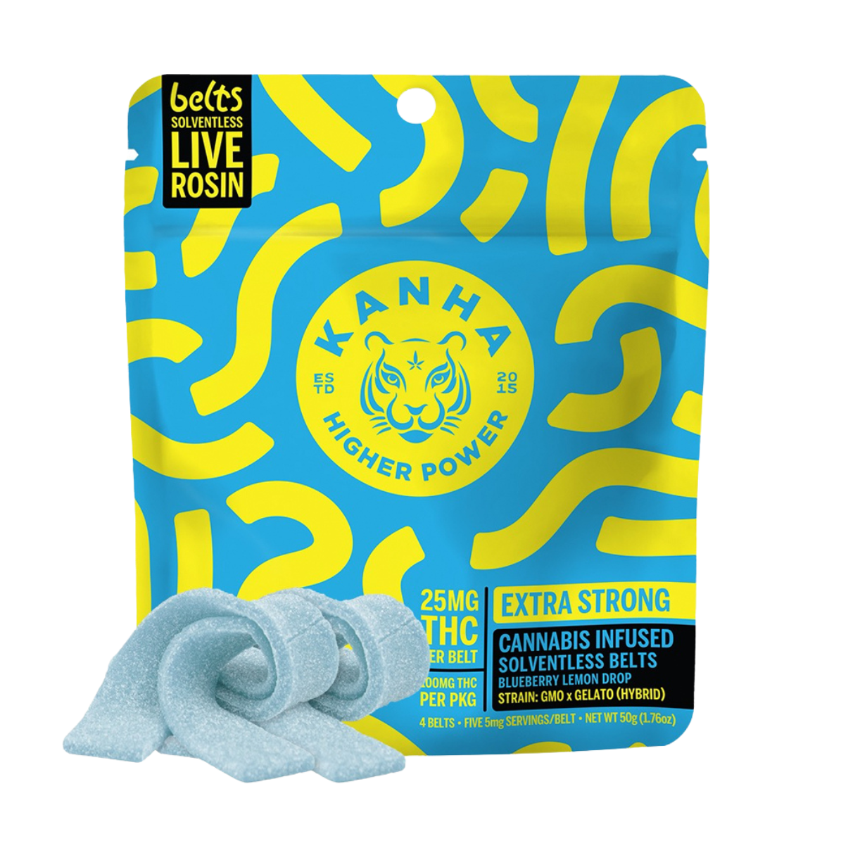 ROSIN BELT | BLUEBERRY LEMON DROP | 100MG | 4PK
