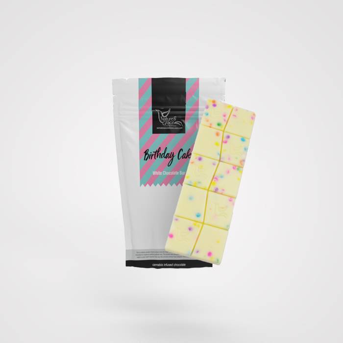 CHOCOLATE BAR | BIRTHDAY CAKE WHITE CHOCOLATE | 100MG