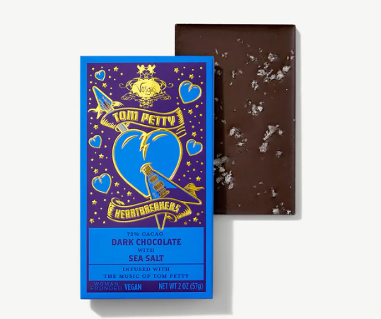 CHOCOLATE BAR | TOM PETTY X VOSGES DARK CHOCOLATE BAR W/SEA SALT