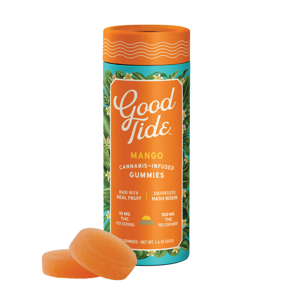 HASH INFUSED GUMMY | MANGO | 100MG | 10CT