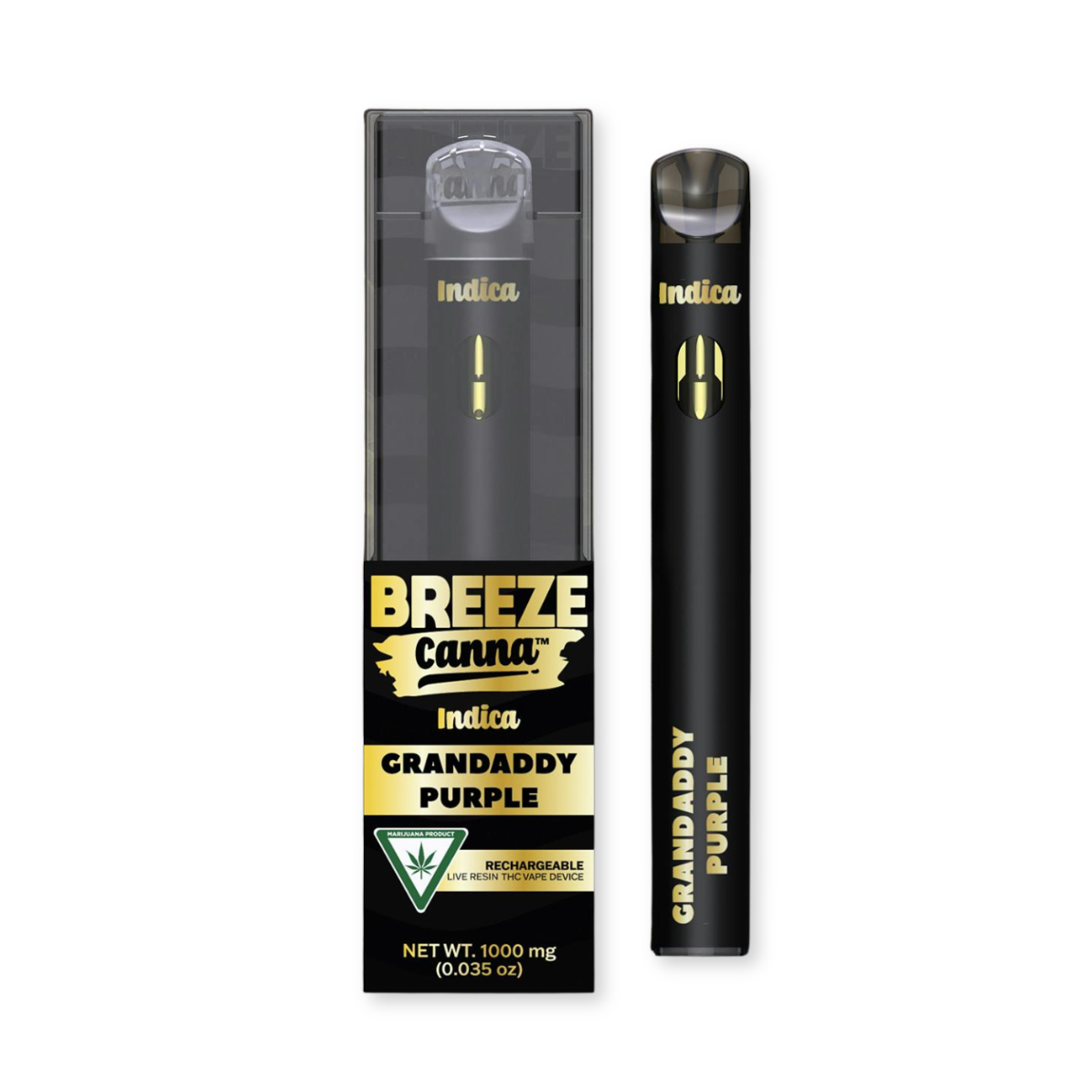 DISPOSABLE | LIVE RESIN | GRANDDADDY PURPLE | 1G
