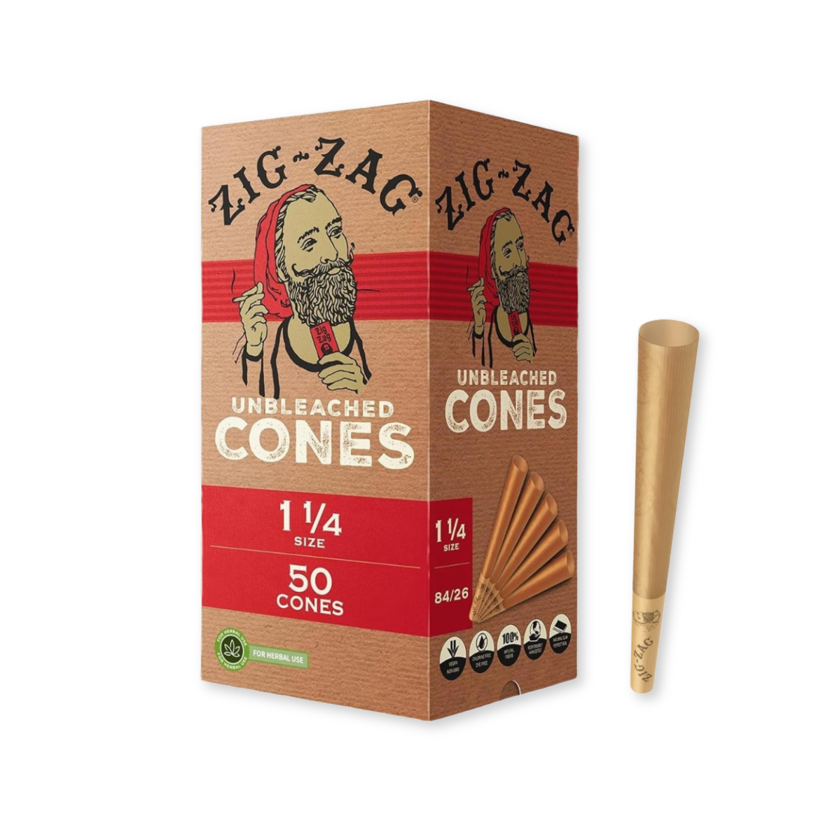UNBLEACHED CONES 50PK