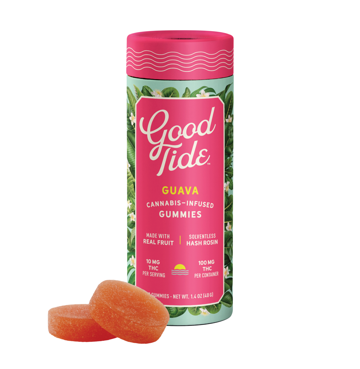 HASH INFUSED GUMMY | GUAVA | 100MG | 10PK