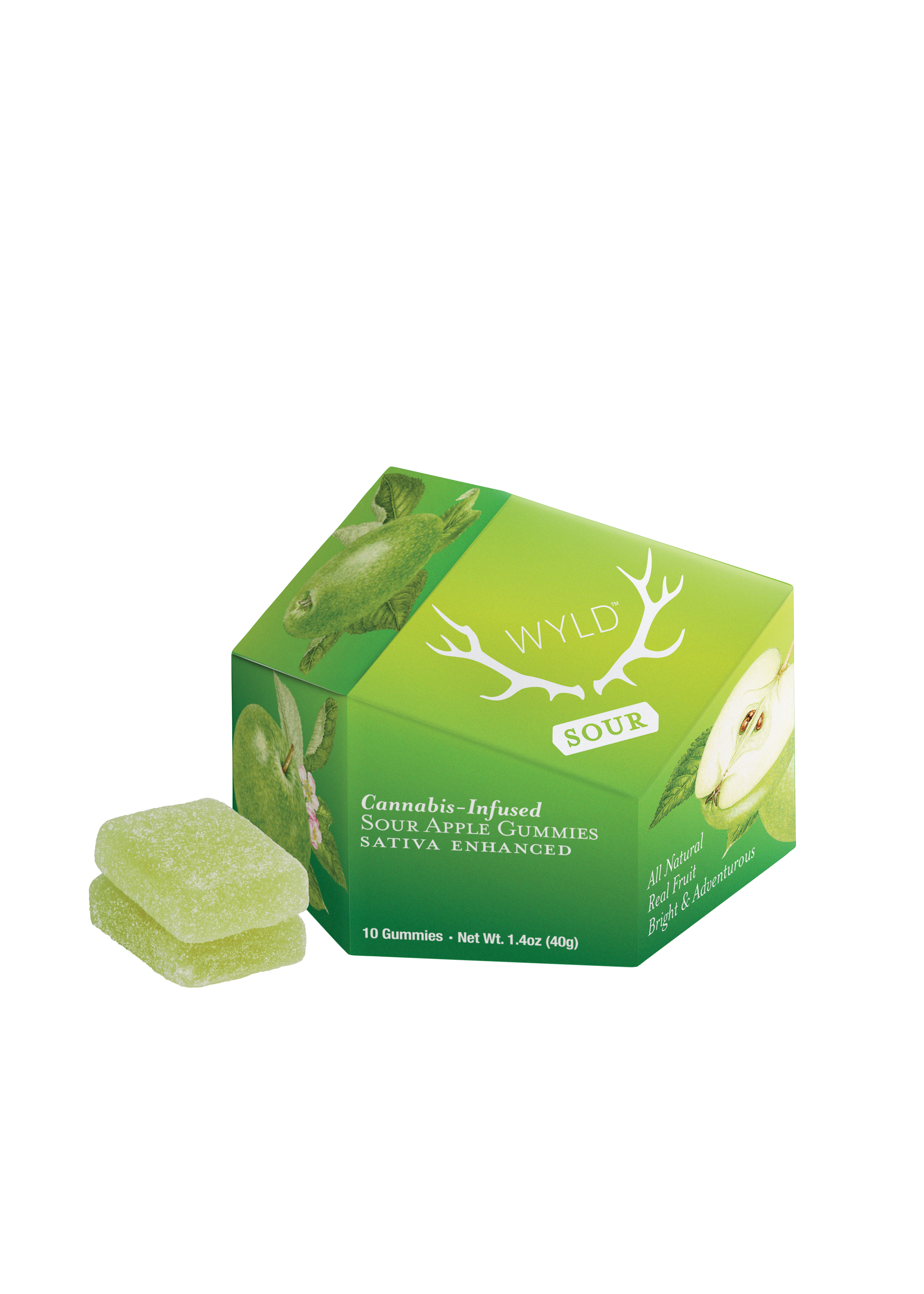 GUMMY | SOUR APPLE | 100MG | 10PK