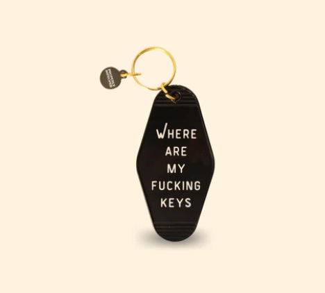 KEYCHAIN | WHERE ARE MY FUCKING KEYS | SOLID