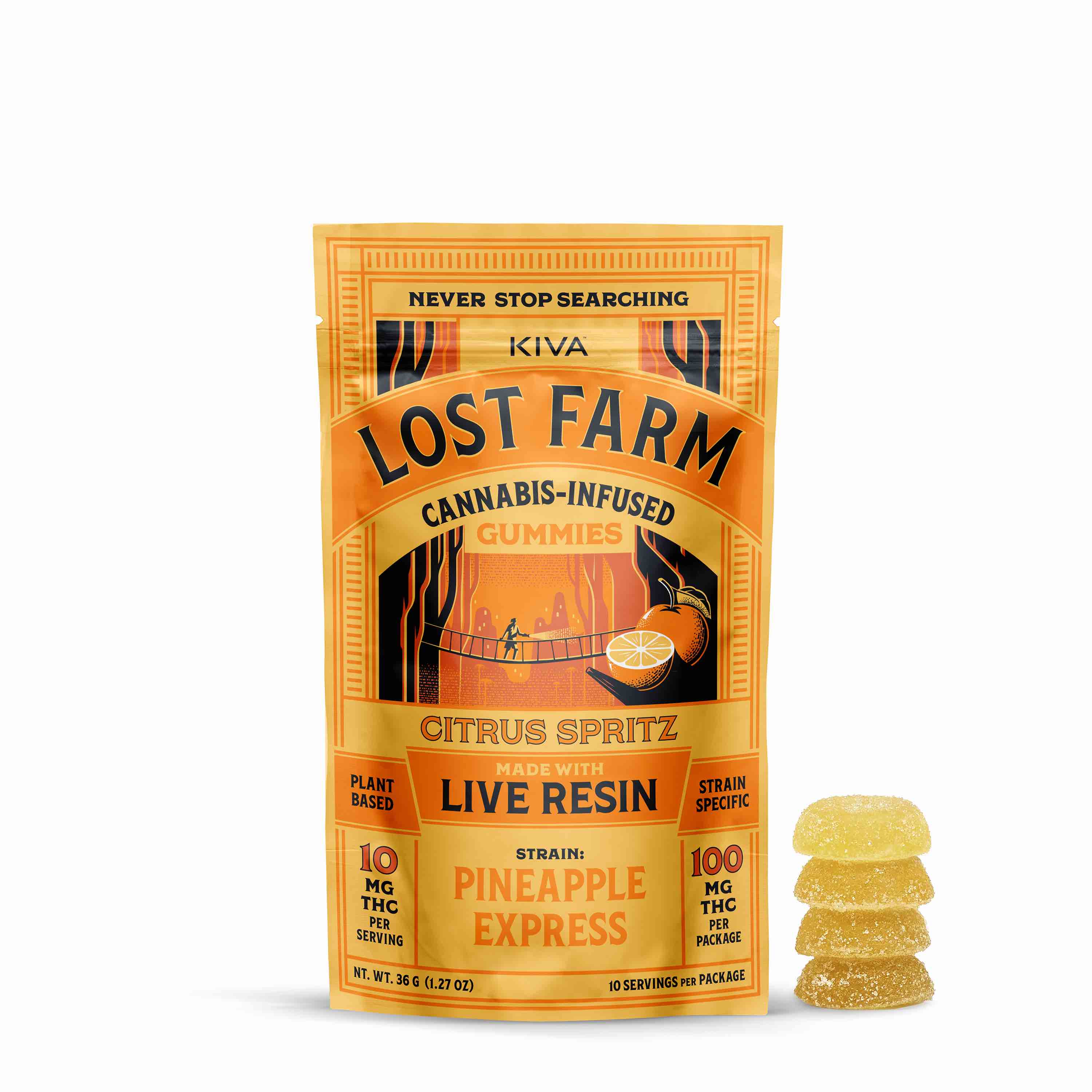 LIVE RESIN GUMMY | CITRUS SPRITZ | 100MG | 10PK