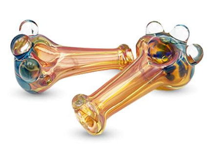 4" GLASS FLOWER HAND PIPE