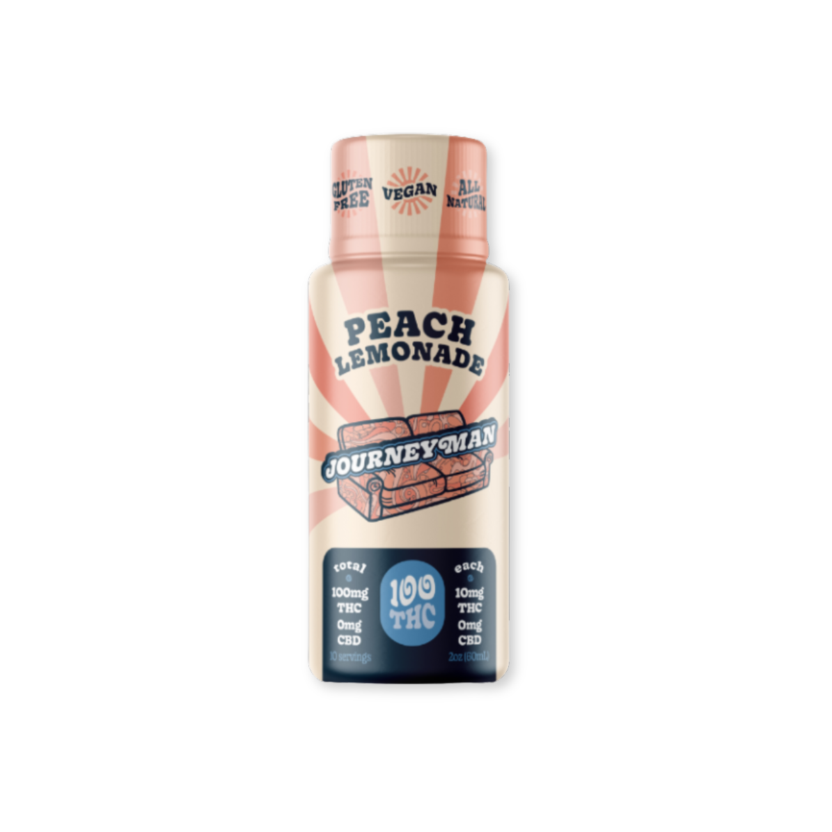 SHOT | PEACH LEMONADE | 100MG | 2OZ