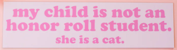 CAR MAGNET | HONOR ROLL CAT