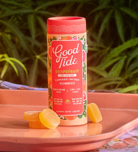 HASH INFUSED GUMMY | GRAPEFRUIT 1:1:1 | 100MG THC : 100MG CBC : 100MG CBD | 10PK