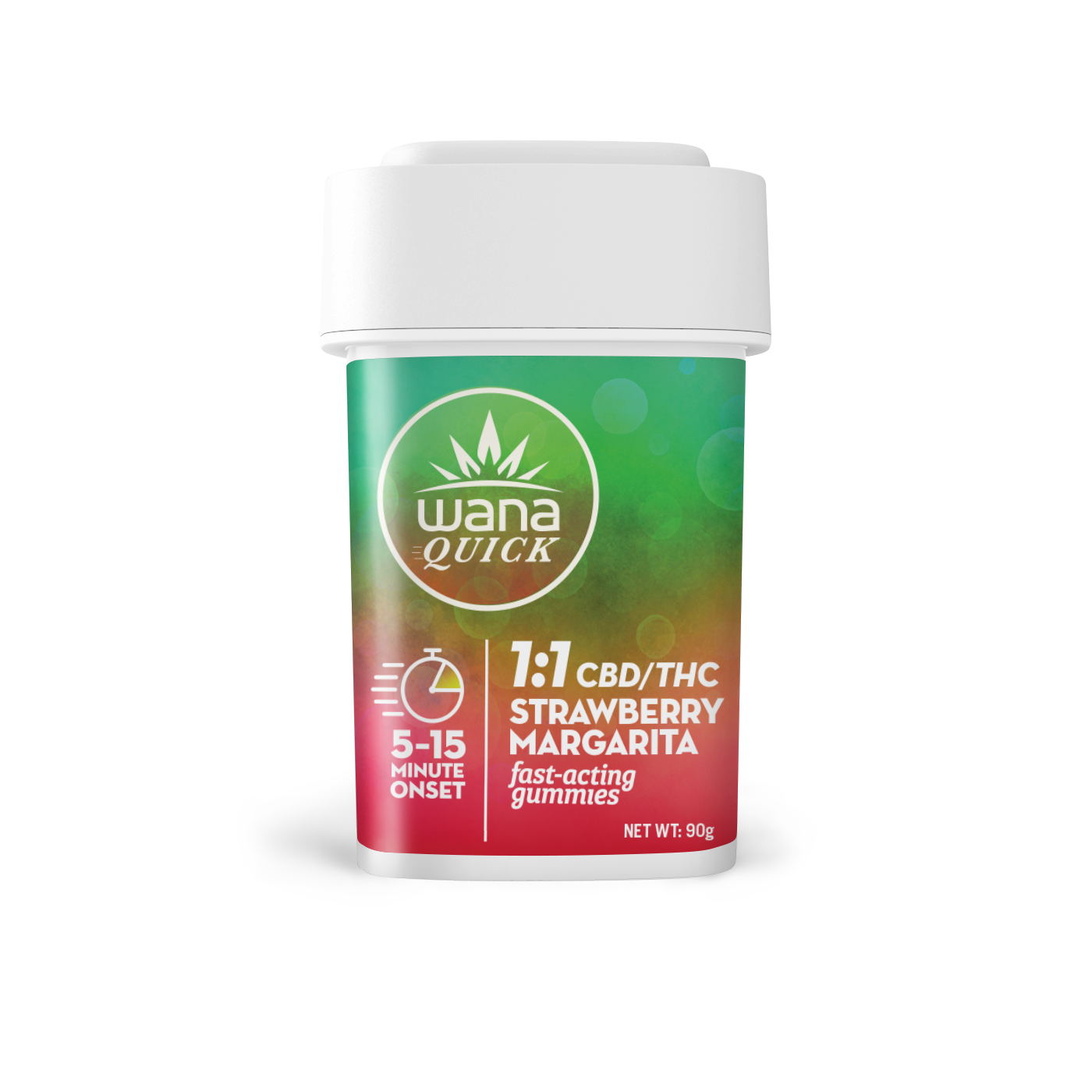 GUMMY | STRAWBERRY MARGARITA 1:1 | QUICK | 100MG | 10PK