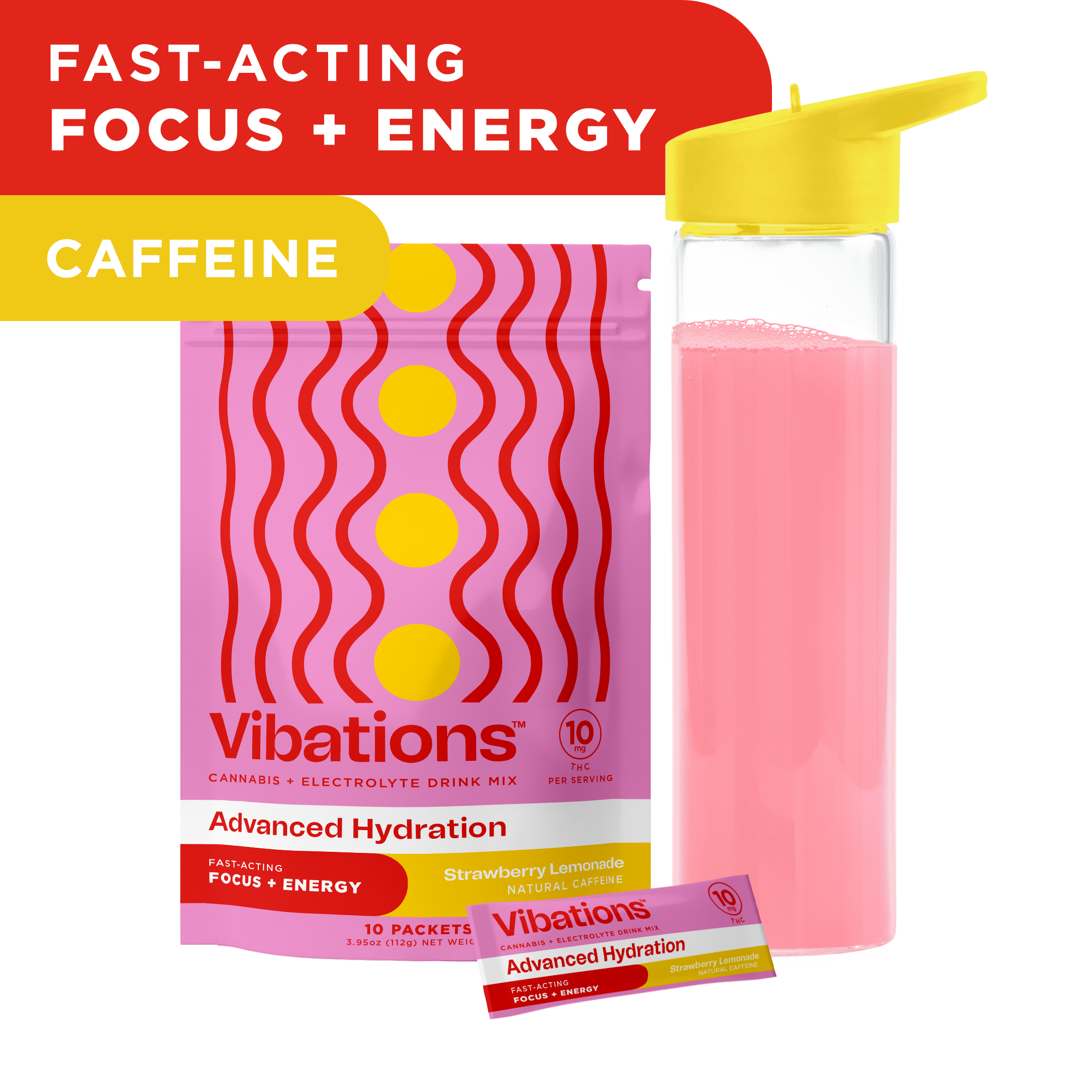 DRINK MIX | STRAWBERRY LEMONADE | 100MG 10PK