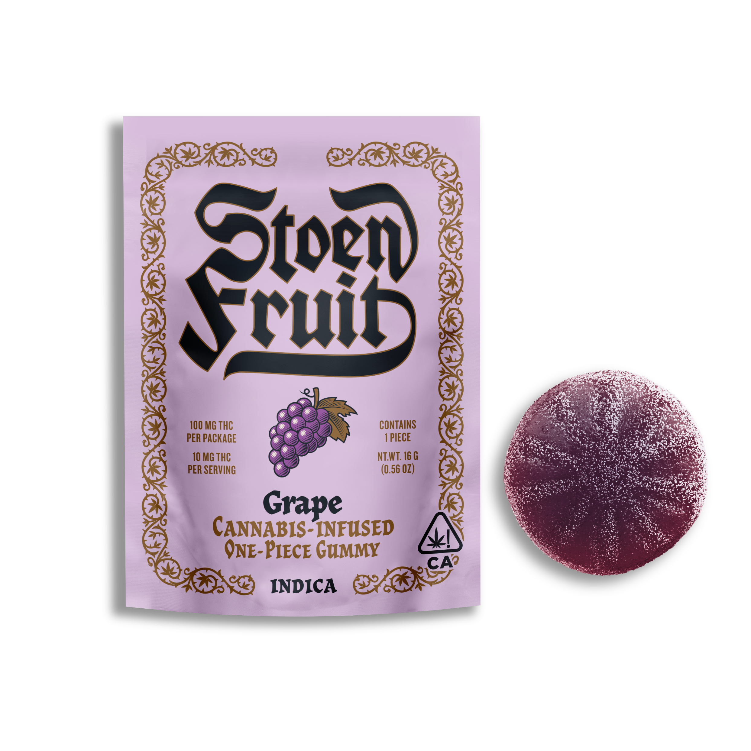 STOEN FRUIT - GRAPE - ONE PIECE GUMMY - 100 mg – Premium Cannabis ...