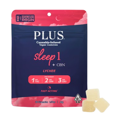 LYCHEE 1:2:3 CBN GUMMIES 20 COUNT
