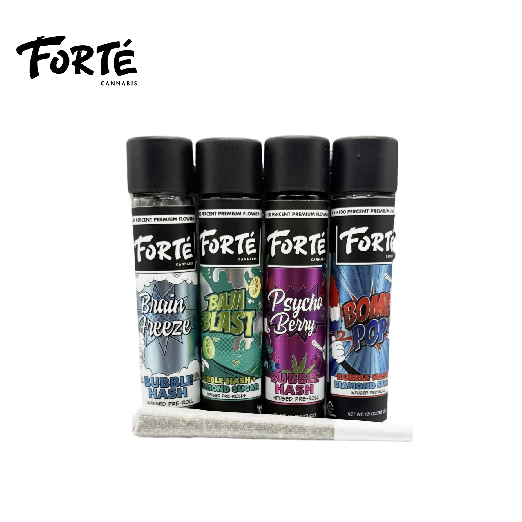 FORTE | HASH X DIAMOND SUGAR | PRE-ROLL | 1G | BOMB POP - 1 g – Premium ...