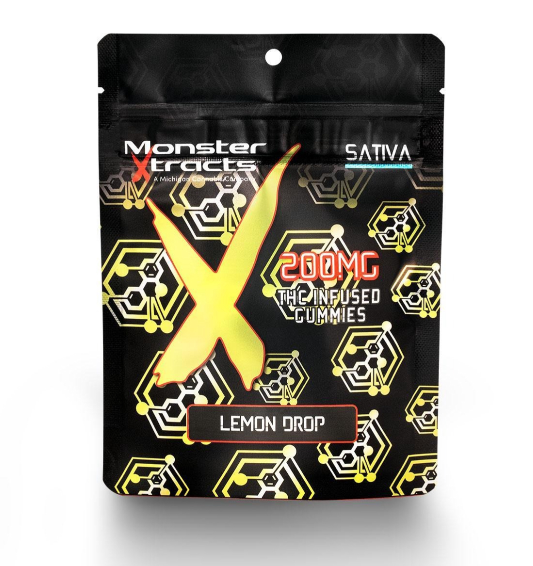 MONSTER XTRACTS | LEMON DROP | GUMMIES | 200MG – Premium Cannabis ...