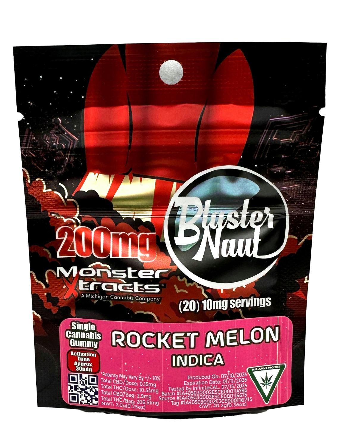 MONSTER XTRACTS | BLASTERNAUT | ROCKET MELON | 200MG – Premium Cannabis ...