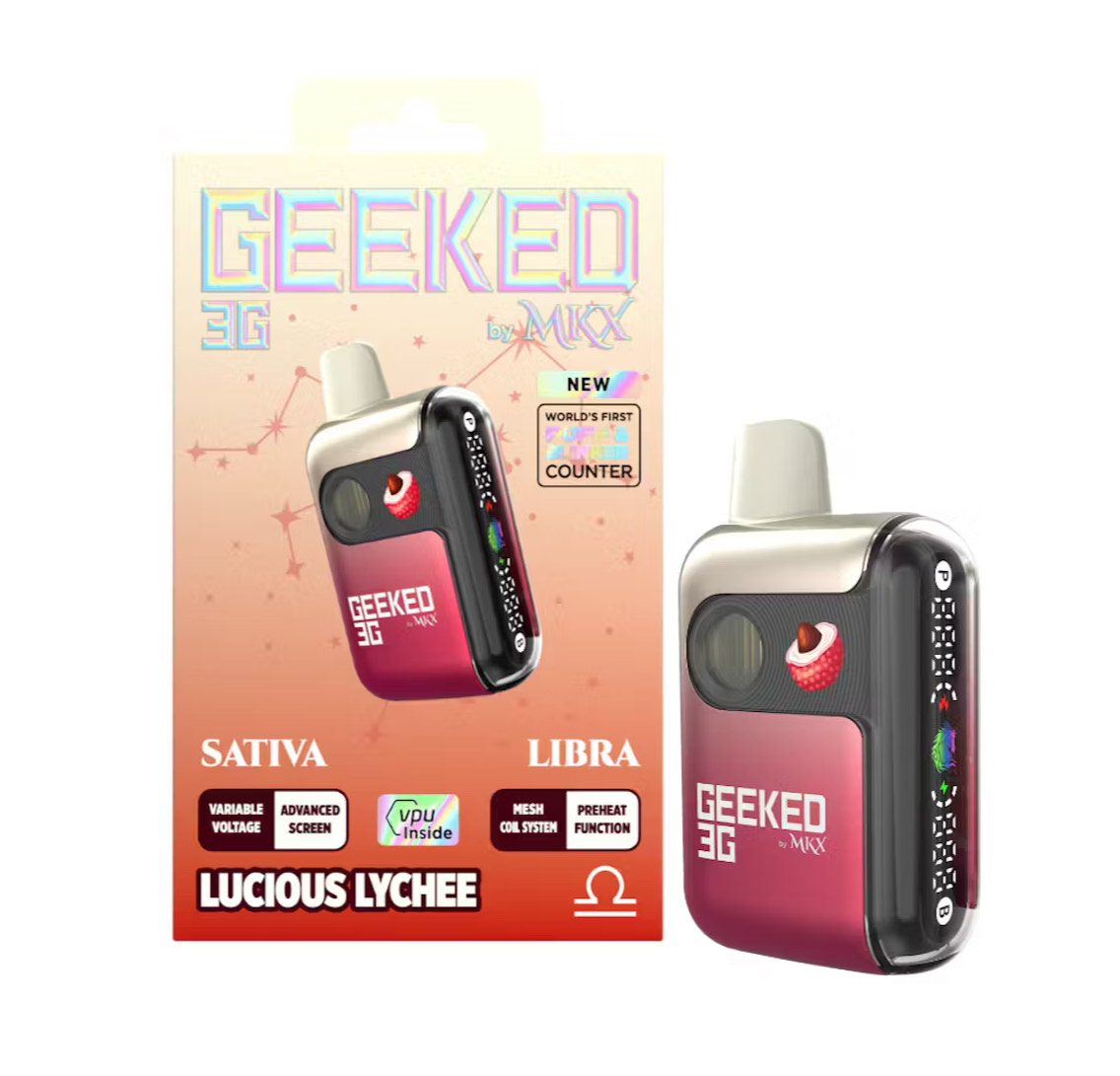 GEEKED BY MKX | LUCIOUS LYCHEE | DISPOSABLE | 3G – Premium Cannabis ...