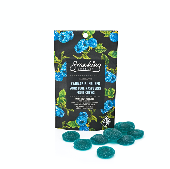 SOUR BLUE RASPBERRY 100MG | Velvet Cannabis