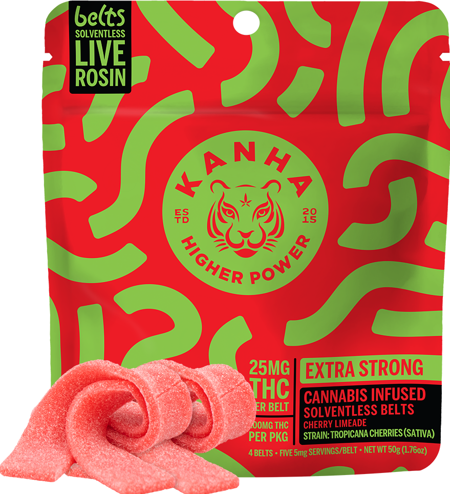 CHERRY LIMEADE LIVE ROSIN BELTS 100MG | Velvet Cannabis