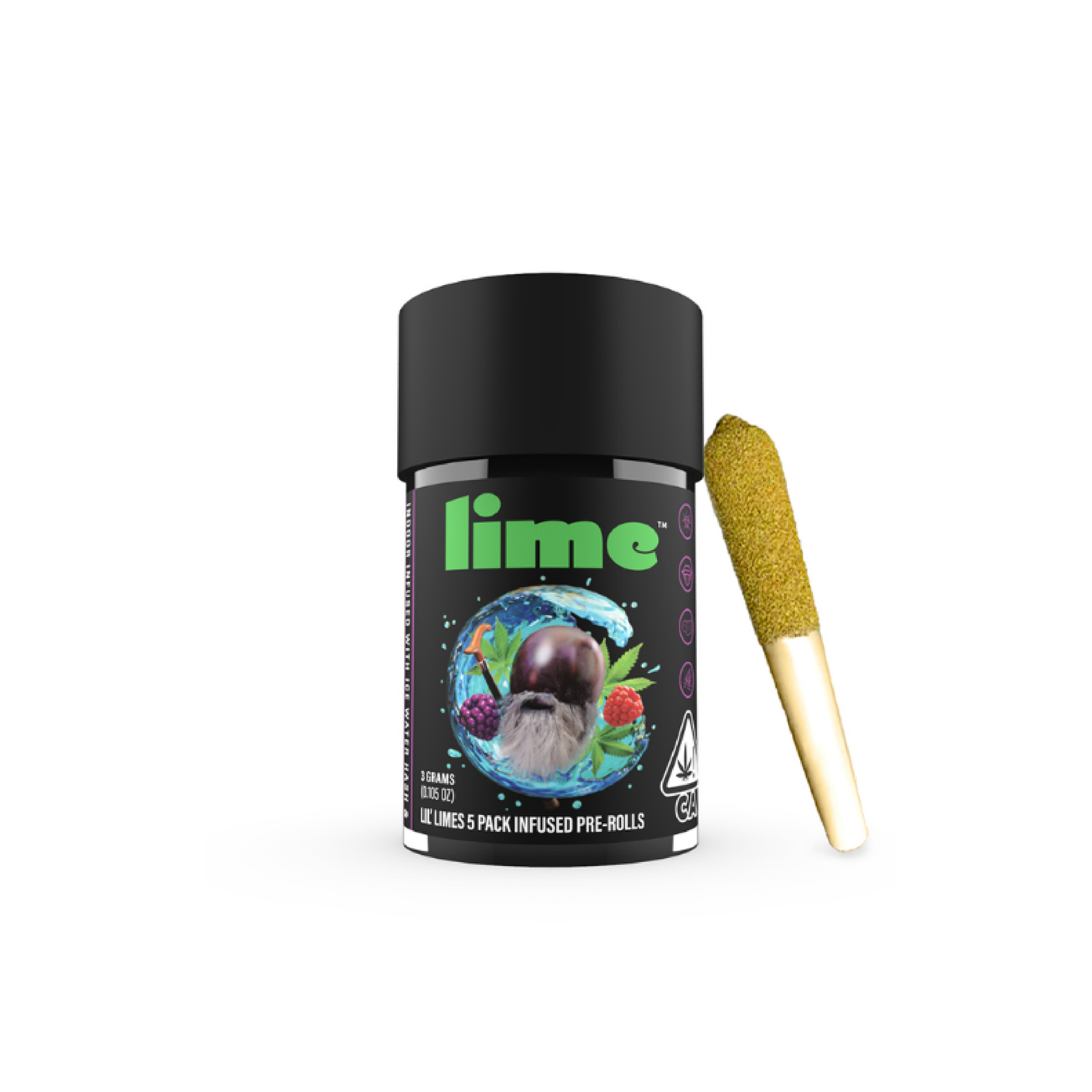 Purple Zaza - Live Resin & Hash Infused Lil' Limes (.6g x 5 Mini