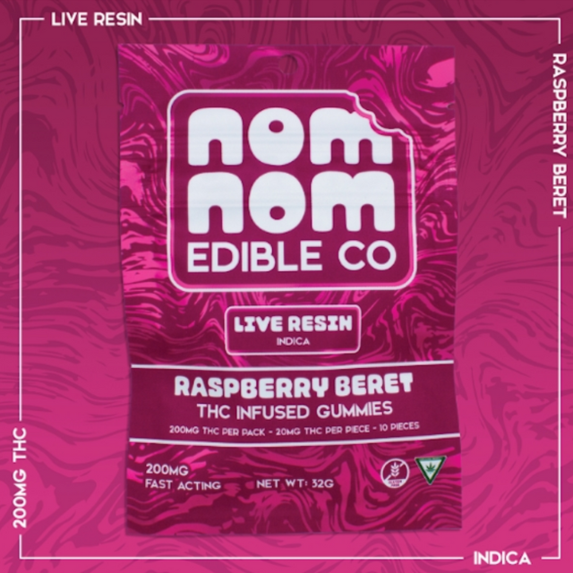 RASPBERRY BERET LIVE RESIN (10-PACK)