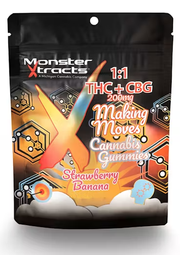 STRAWBERRY BANANA 1:1 MAKING MOVES GUMMY (10-PACK)