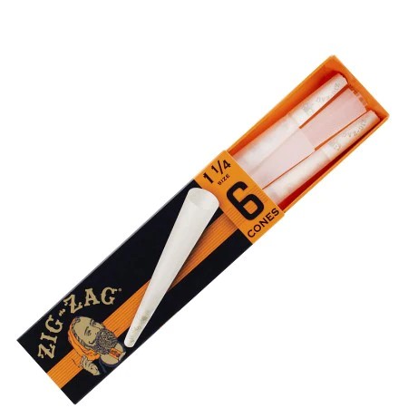 Zig-Zag 1 1/4 Orange 6-Pack Cones