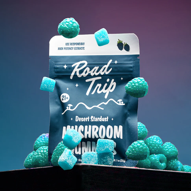 BLUE RASPBERRY DESERT STARDUST MUSHROOM GUMMY (8-PACK)
