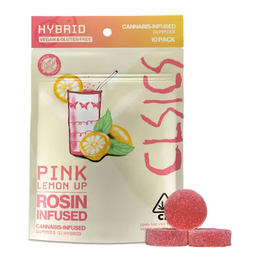 PINK LEMON UP LIVE ROSIN GUMMIES